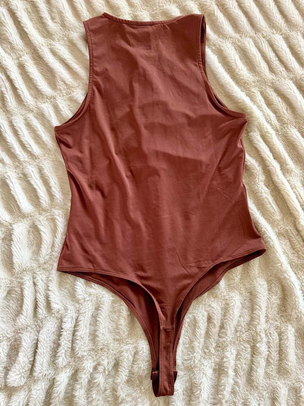 H&M Women's Sleeveless Bodysuit in Burnt Orange - Picture 3 of 5